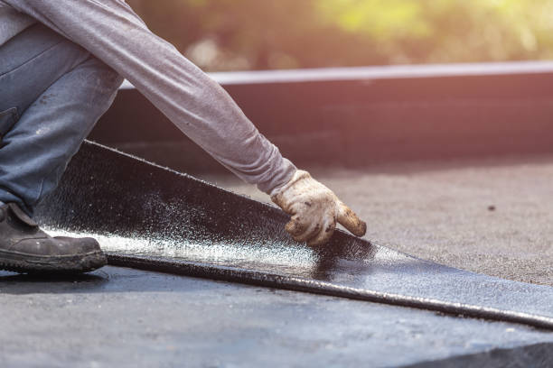 Professional Emergency Waterproofing technician working in Fairview, NC